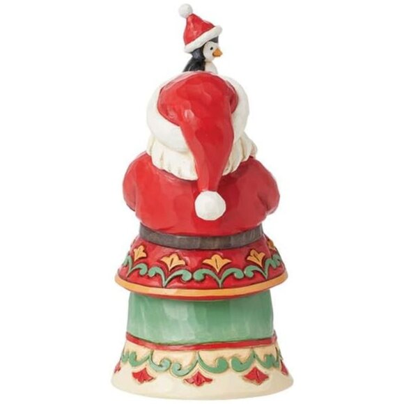 Jim Shore Heartwood Creek Santa with Presents and a Penguin Pint-Sized Figurine - Picture 2 of 5
